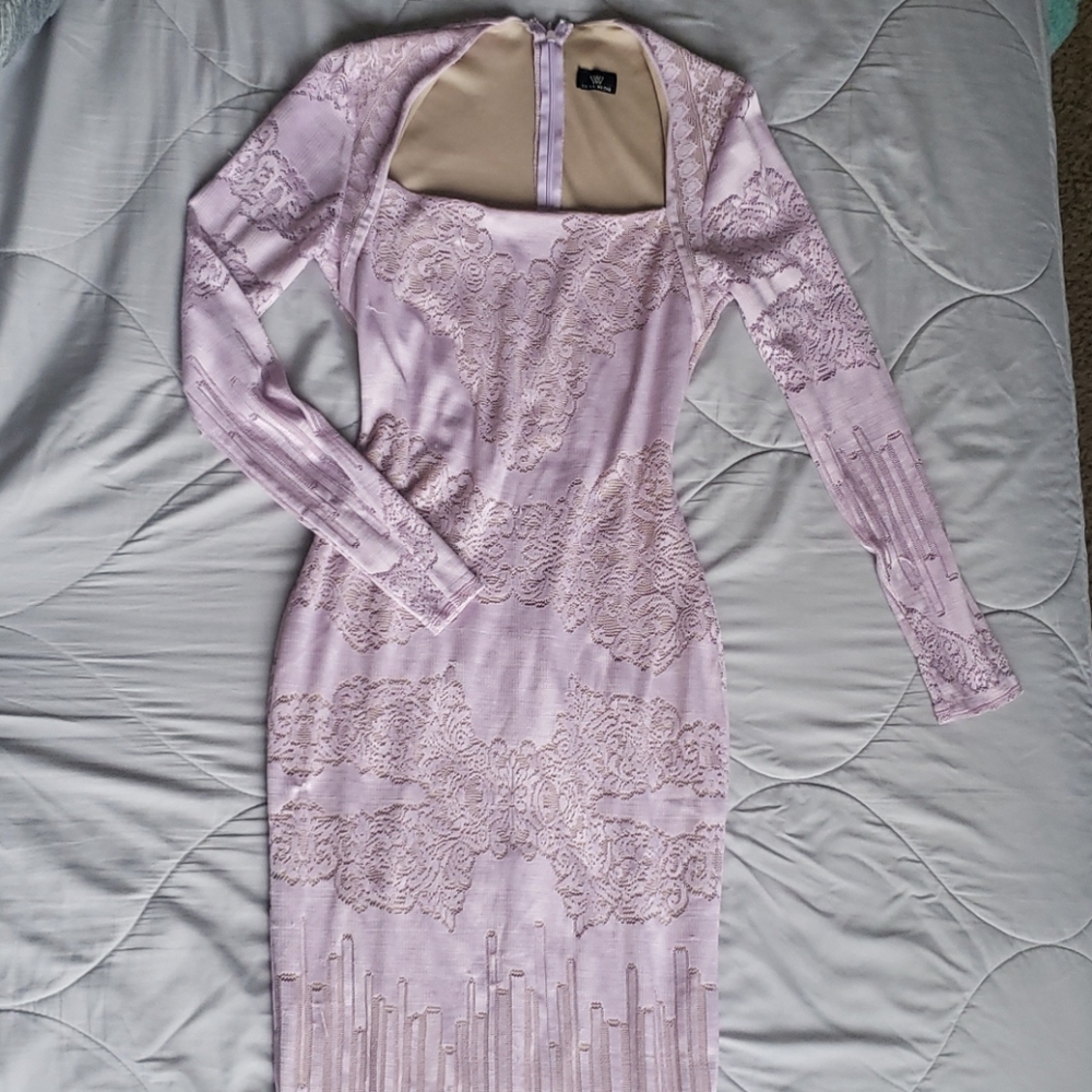 Light purple mesh dress